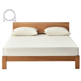 Grounding Sheets Twin Deep Pocket Organic Cotton with Silver Fiber, Grounding Fitted Earth Sheets with Grounding Cord (Beige, Twin - 39"x75"x15")