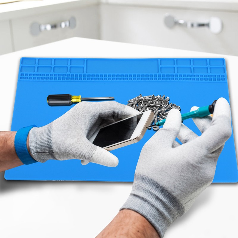 Repair Mat Heat Resistant Magnetic Silicone Computer Phone Solder Station