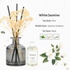 Brakula Reed Diffuser Set, 6.09 fl oz (180 ml)- White