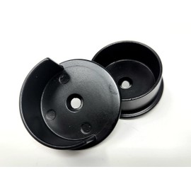 1 Pair for 1 5/16" Diameter Closet Rod Wardrobe Tube End Supports New Matte Black