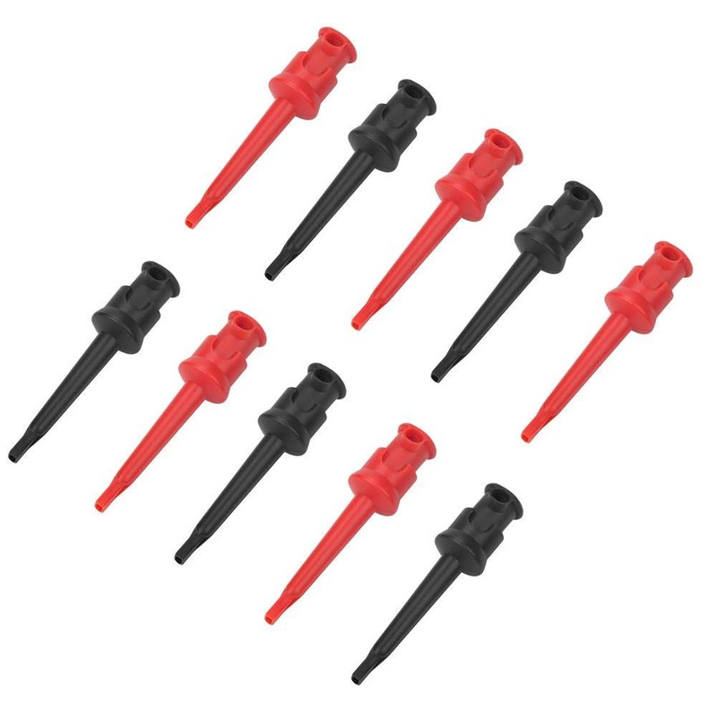 10pcs Multímetro de prueba Cable de gancho Cable de prueba