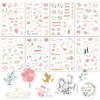 8 Sheets German Wedding Stickers(230 PCS) Pink Love & Bridal