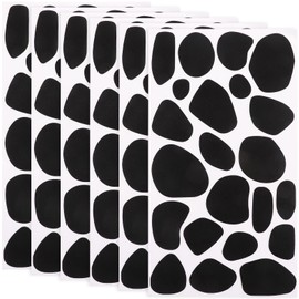 FOMIYES Dalmatian Stains 6 Sheets with Cow Pattern Felt Stickers Black Spot Vinyl Sticker DIY Decoration Stickers Festival DIY Stickers for DIY Crafts Stickers with Cow Print