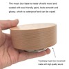Edelweiss Music Box, Center Rotating 10cm Round Solid Wood Wind