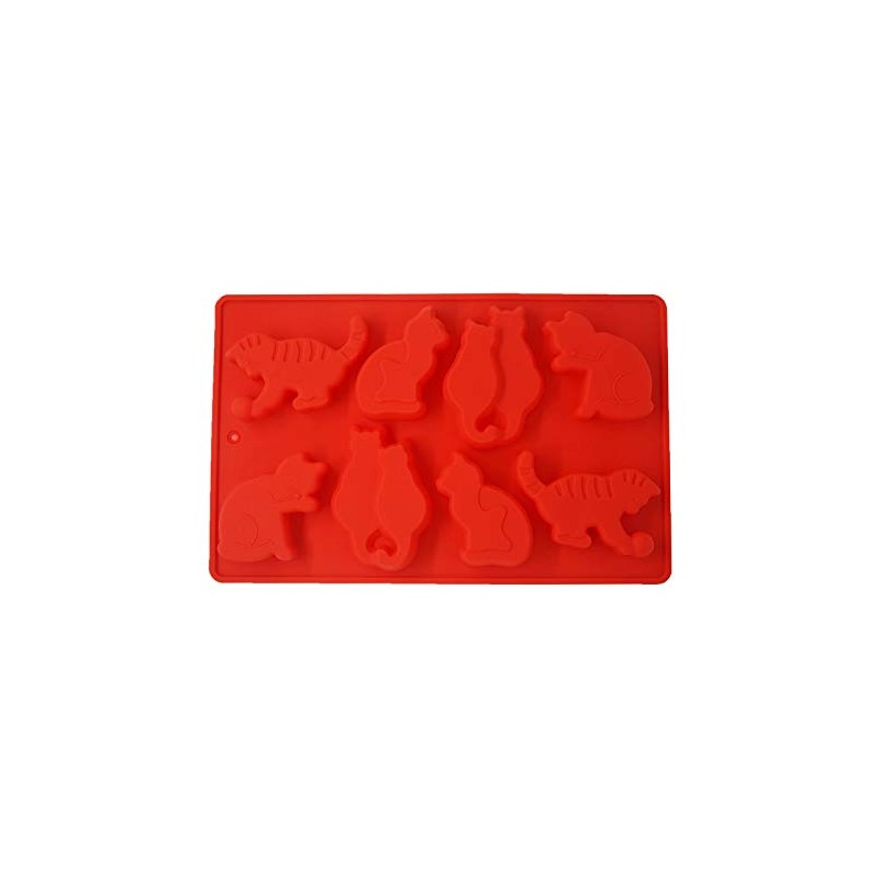 LYWUU Cat Shaped Silicone Ice Cube Molds and Tray Jelly