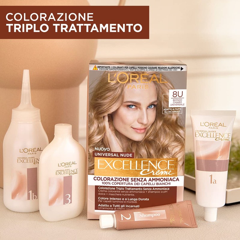 Colorazione Senza Ammoniaca 8u Biondo Chiaro Universal