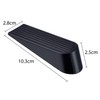 6 Pack Door Stop Wedges Black Rubber Door Stoppers for