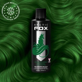 ARCTIC FOX Vegan and Cruelty-Free Semi-Permanent Hair Color Dye (8 Fl Oz, PHANTOM GREEN)