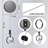 Gdrghe 2 Pack Retractable Lanyard Retractable Keychain Extendable Key chai