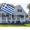 2×3 FT Greece Flag,Medium 60×90 CM Greek Outdoor Banner,100D Decor,Doube