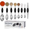 Rainberg Magnetic Measuring Spoon Set of 8 Stainless Steel Metal
