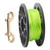 Dive Reel Fluorescent Green Line Plastic Material Copper Double Ended