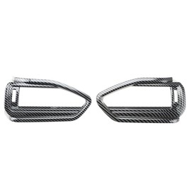 INTGET 2PCS Dashboard Side AC Vent Covers for 2026 2025 Subaru Forester Accessories Carbon Fiber Center Console Air Conditioning Outlet Vent Trim Covers for 2025 Subaru Forester Hybrid Accessories