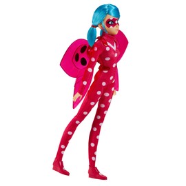 Bandai Miraculous Ladybug and Cat Noir Toys Articulated 26cm Fashion Doll with Accessories | Marinette Superhero Cosmobug Figurine
