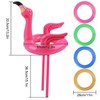 RNHDLY Pack of 10 Flamingo Inflatable Throwing Game, Ring Throwing