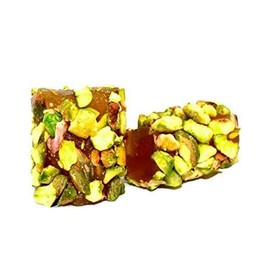 NY Spice Shop Nougat Candy with Pistachio - 1 Pound Pistachio Nougat Candy Brittle - Araysseh Nougat Candy Soft - Nougat Candy with Nuts - Nougat Candy, Luxuriously Delicious