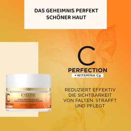 Eveline Cosmetics C-Perfection Intensive Anti-Ageing Cream 40+ with Ferulic Acid, Vitamin C and Tri-Collagen