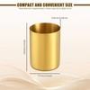 OPSJRNDUSK Gold Pen Holder for Desk, 3.9 Inch Stainless Steel