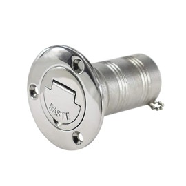 NRC&XRC 1.5IN(38MM) Boat Waste Deck Fill/Filler with Keyless Cap Waste Marine 316 Stainless Steel Hardware for Boat Yacht Caravan