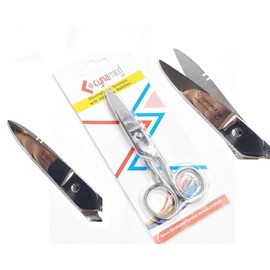 Cynamed - 1 Ea Premium German Electrician's Scissors for Heavy Duty Use Electrician Scissors with Stripping Notches