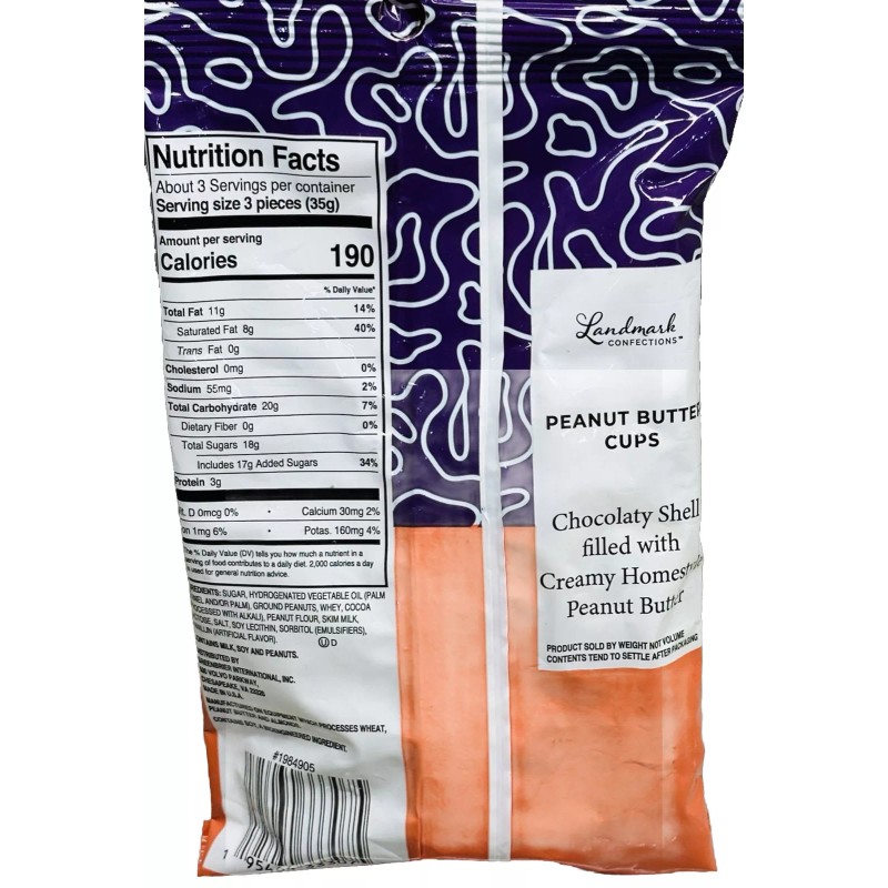 Landmark Confections Peanut Butter Cups, 4.5 oz. Bag