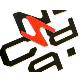 Generic Rear Tailgate Letters Compatible with Santa Cruize 2022-Up ABS Plastic Inserts NOT Thin Decals (Matte Black)