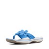 Clarks Chanclas Brinkley Flora para mujer, azul Synthetic, 6 US