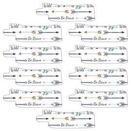 Nasogastric or Oxygen Tube precut Adhesive Tape Be Brave Arrows x 10 Pack. (Right Side)