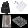 Double Sided Plastic Card Holder,Osuter 20 PCS ID Card Holders,Waterproof