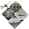 16 Pack Sliding Glass Door Ratchet Lock With Alike Keys,