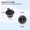 92166-3K000 Front-Turn-Signal-Lamp-Socket Holder Bulb Plug Socket Assembly Compatible with KIA