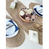 Chardin home Jute Braided Oval Table Runner | Boho Table