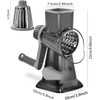 Dachenus Cheese Grater Rotary Cheese Grater,Versatile Cheese Shredder,Blades for Shredding,