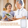3X Page Magnifying Sheet for Reading, 4 Pcs Flat Magnifier