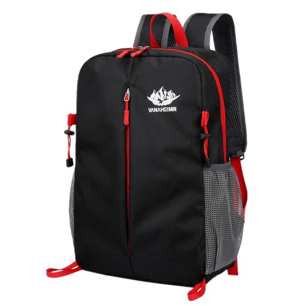 PHOENIX IKKI Compact, Foldable, Ultra Lightweight, 7.4 oz (210 g), Portable, Convenient, Easy Storage, Travel, Climbing, Gym, Folding Bag, Backpack, Eco Bag, Black