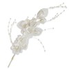 Expo International Vintage Bridal Floral with Pearls Spray | White