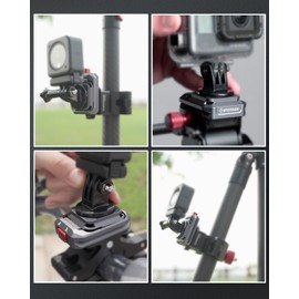 IFOOTAGE Action Camera Quick Release Set,Aluminium Alloy and PC,1/4" Screw Top Plate,Compatible with 38mm Acra Mount,Q38 SP