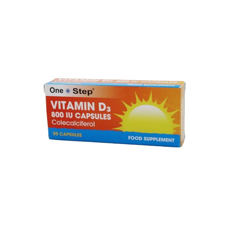 One Step | Vitamin D 800IU | Colecalciferol Capsules |