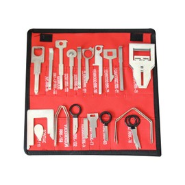 Radio Removal Tool key and Removal Pry Tool Kit Universal Stereo CD Player Removal Key Kit for Most Car and Truck Stainless Steel 38PCS