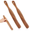 2 Pcs 11 Inch Wooden Spatula for Cooking, Durable Sourdough