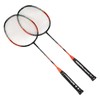 2 Pcs Carbon Fiber Badminton Rackets Ultra Light Adult for