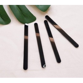 20pcs of Reusable Acrylic Sticks for Ice Cream,Popsicle,Kids Projects,Classrooms,Home,Party and More (Black, 4.72’’ Long)