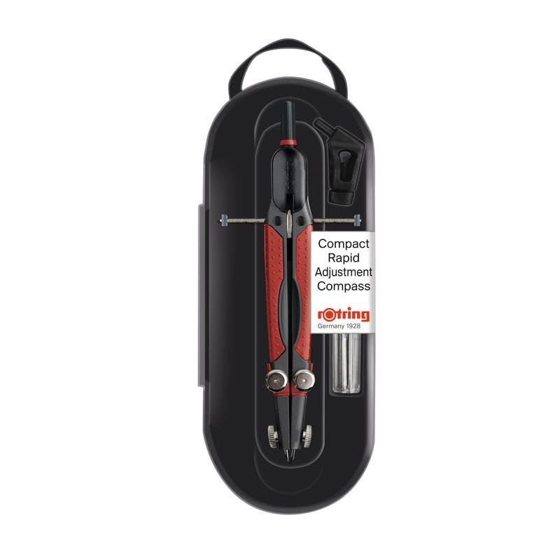rOtring Compact Giant Universal Compass Set with Lead Box and