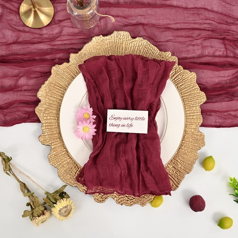 30 Pieces Gauze Cheesecloth Vintage Boho Hand Dyed Cotton Square
