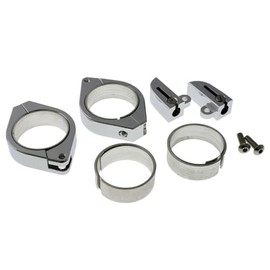 HIGHSIDER 220-216405 HIGHSIDER CNC Alu indicator bracket set for indicators with M8 bolt. For 38-41 mm diameter, chromed.