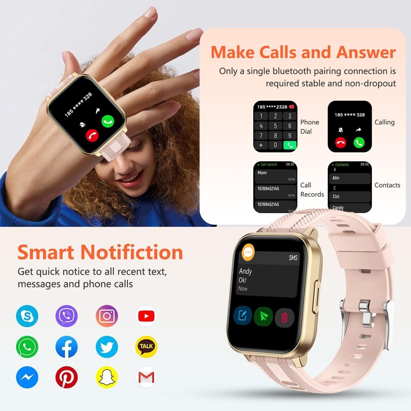 Brhgph Smart Watch with Ai Functions GPS Tracking for Android