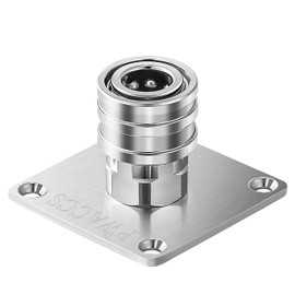 PWACCS Pressure Washer Foam Cannon Holder, 1/4" Quick Connect Automatic Foam Cannon Mount, Stainless Steel Pressure Washer Nozzle Tip Holder, Pressure Washer Accessories Storage Rack