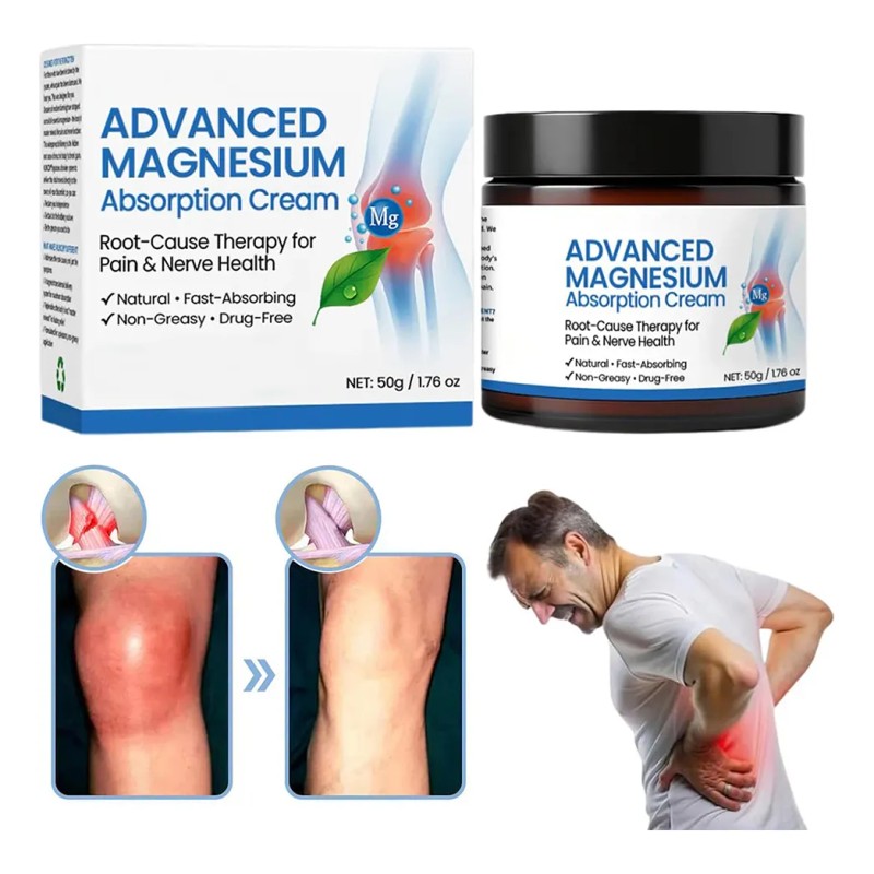 Crema Avanzada Para Aliviar El Dolor Con Magnesio Y Penetrac