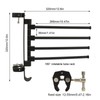 RV Clothes Drying Rack Aluminum Multifunctional Anti Rust 180° Rotatable