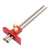 YWBL-WH Double Head Scriber, Stainless Steel Woodworking Marking Tool, Red,